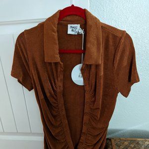 Princess Polly Brown Romper